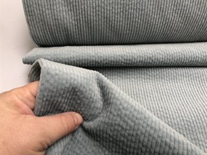 Fløjl / bubble corduroy - smuk blød kvalitet, flot ciel blue